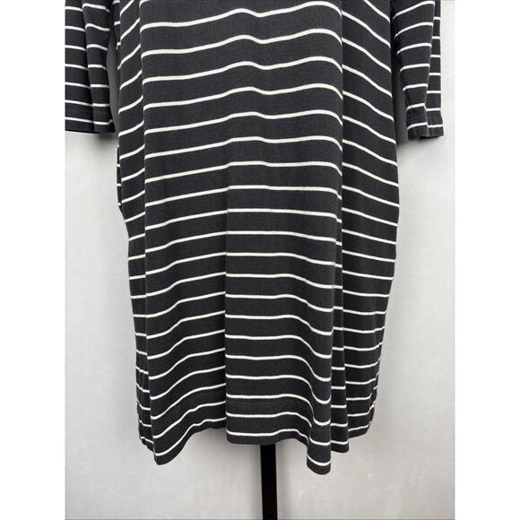 Marine Layer Mackenzie Striped Dress Women's Medium Black White Casual Pockets - Picture 3 of 10